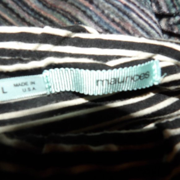 Maurices B&W Stripes Strapless Dress Sz L - Picture 5 of 5